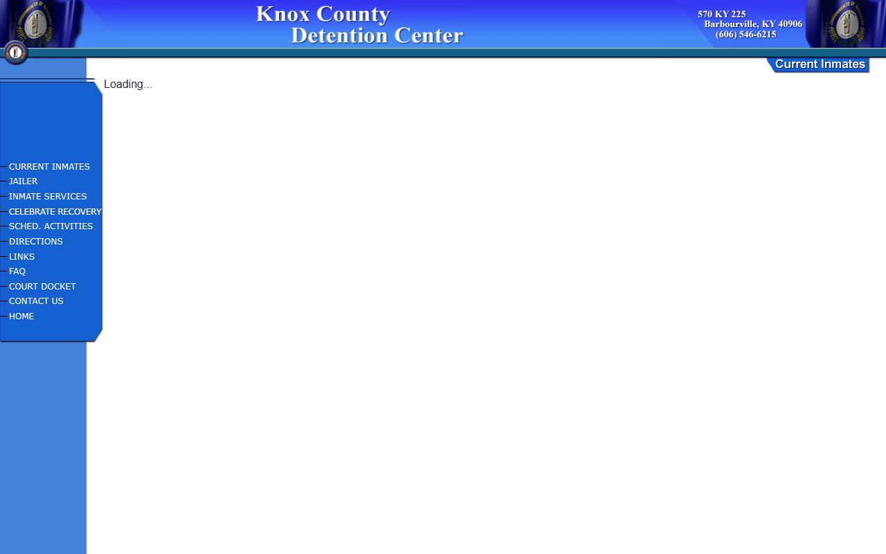 Knox County inmate records current inmates JailTracker frame